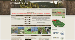 Desktop Screenshot of mysliveckyportal.cz