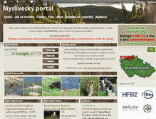 Tablet Screenshot of mysliveckyportal.cz